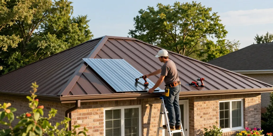 Newly installed metal roofing by MRoof provides quality and durability for Toronto homes.